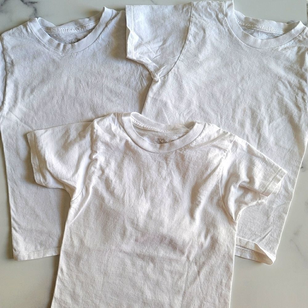 Fruit of the Loom basic white crew tee shirt bundl
